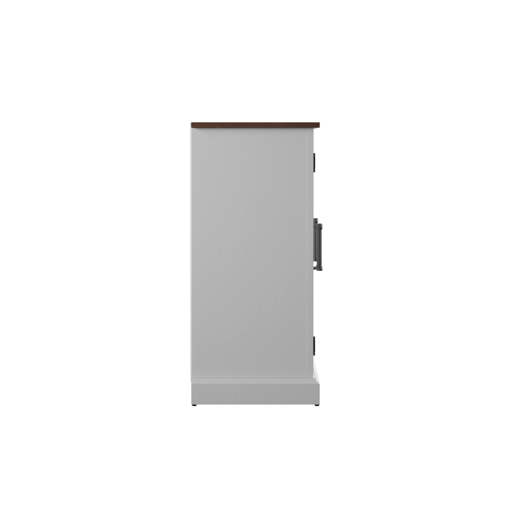 Farmhouse Window Pane Glass Doors Two Tone Buffet Sideboard - Image 9