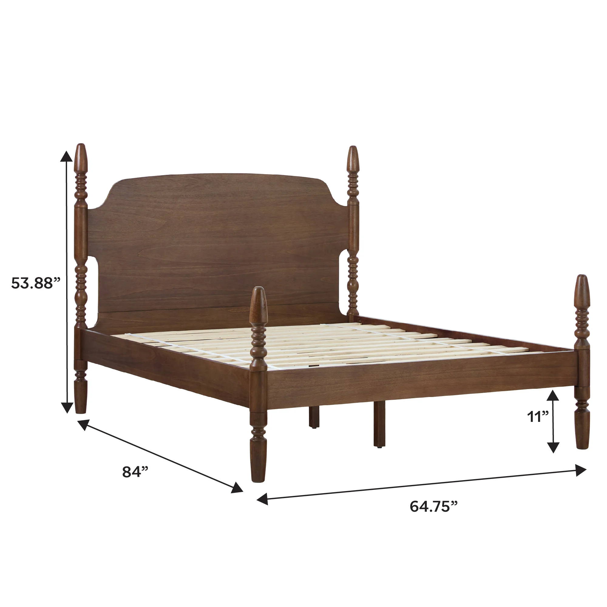 Traditional Vivienne Easy Assembly Solid Wood Bed - Image 20