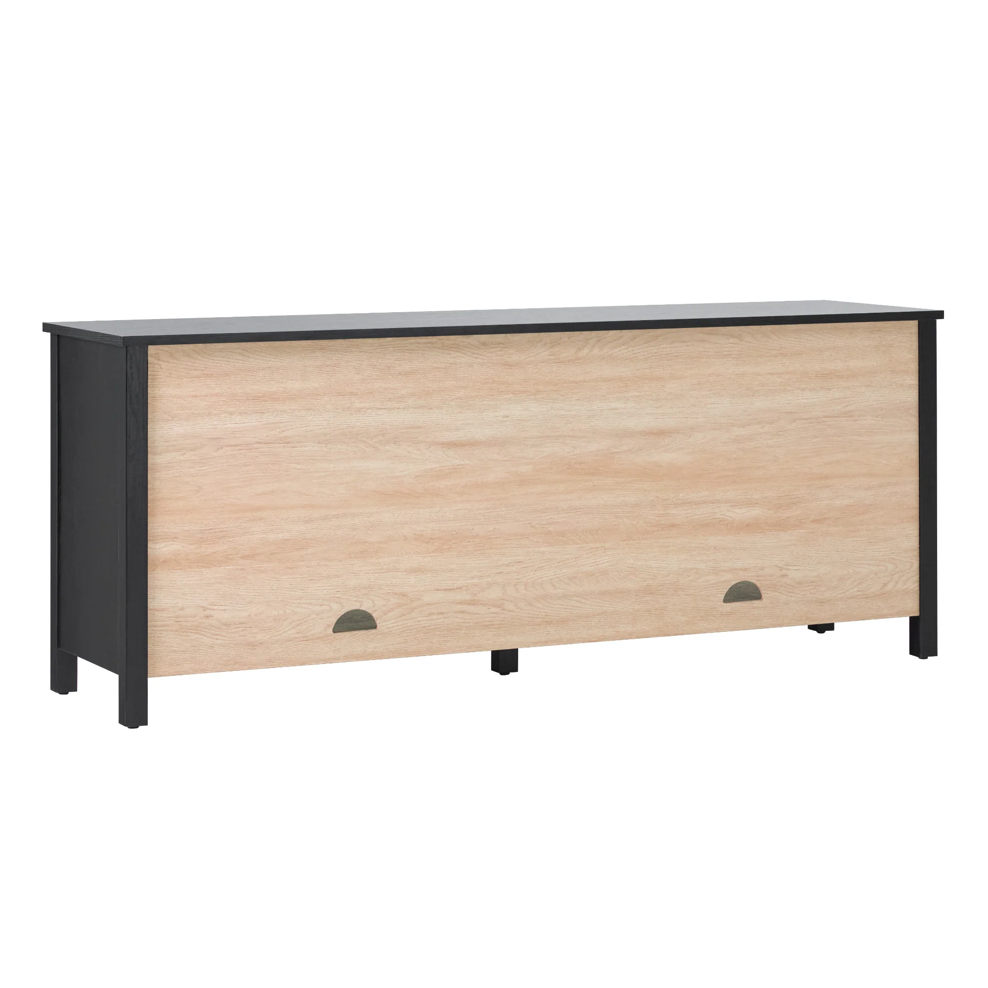 Harlow Modern Easy Assembly Glass Door 70” Sideboard TV Stand - Image 11