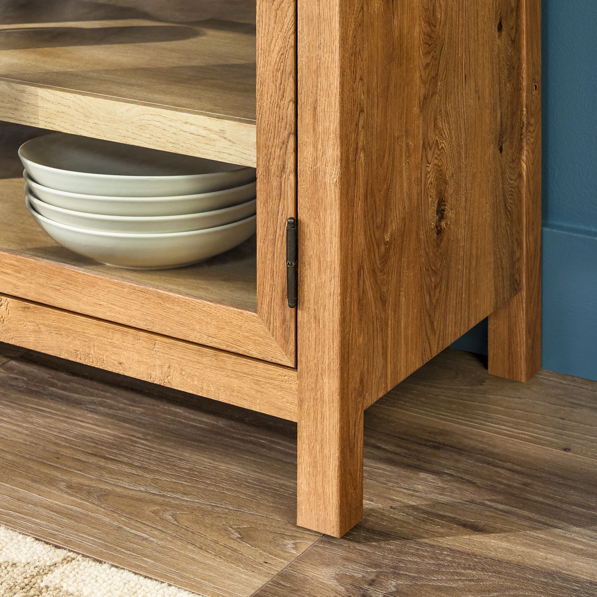 Harlow Modern Easy Assembly Glass Door 70” Sideboard TV Stand - Image 16