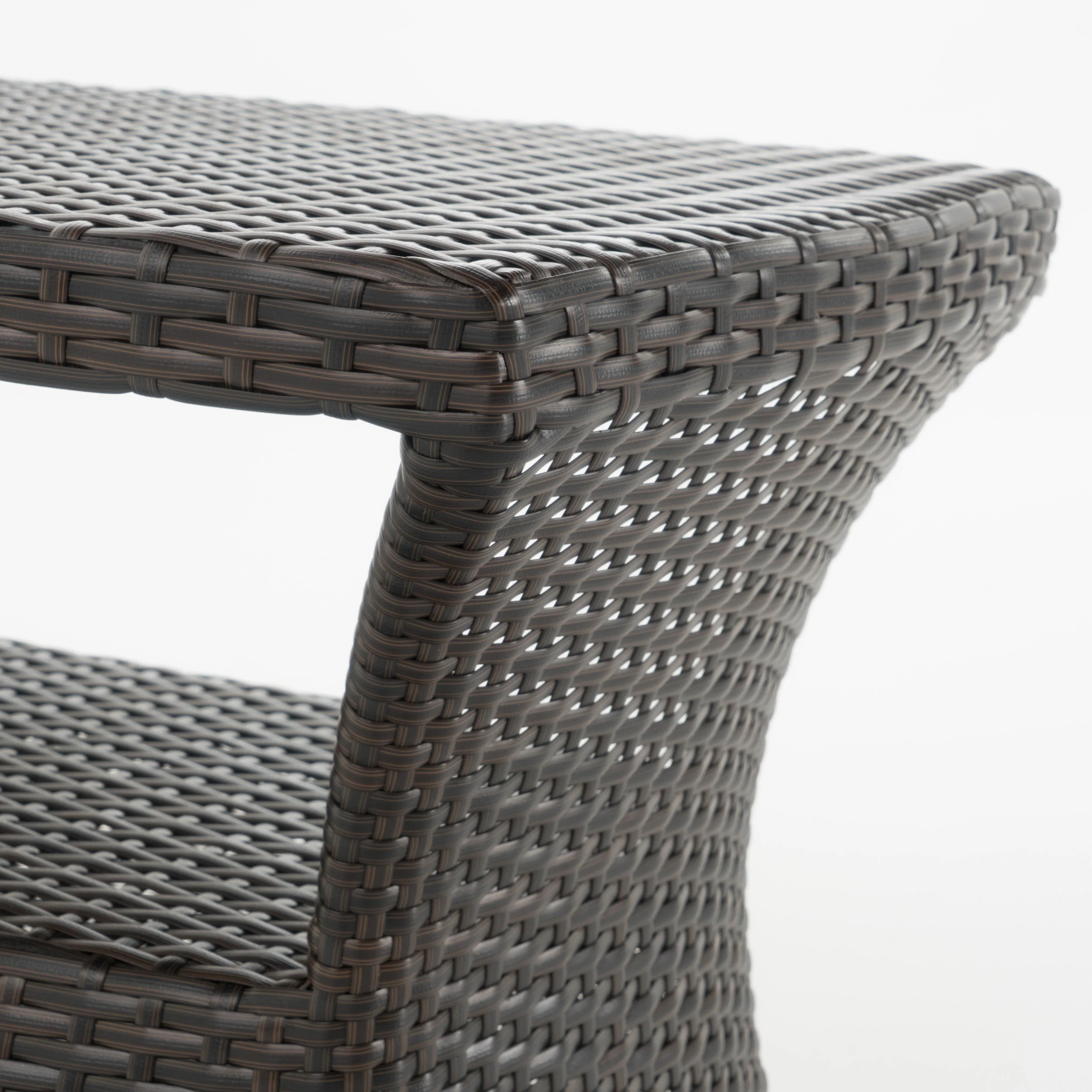 Walker Edison | Wicker Outdoor Patio Coffee Table - Image 12