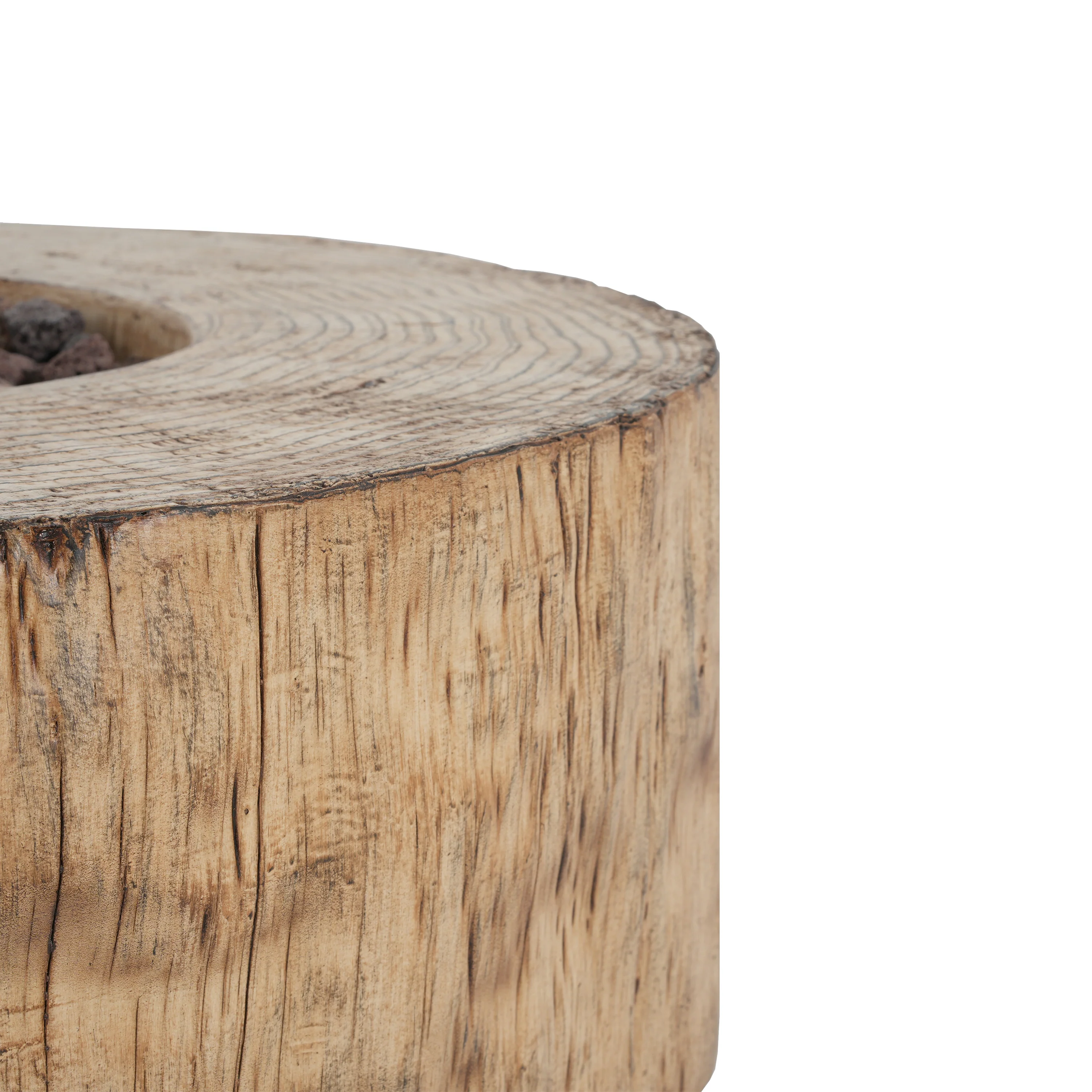 Walker Edison | Wood Pattern Outdoor Patio MGO Propane Fire Pit - Image 7