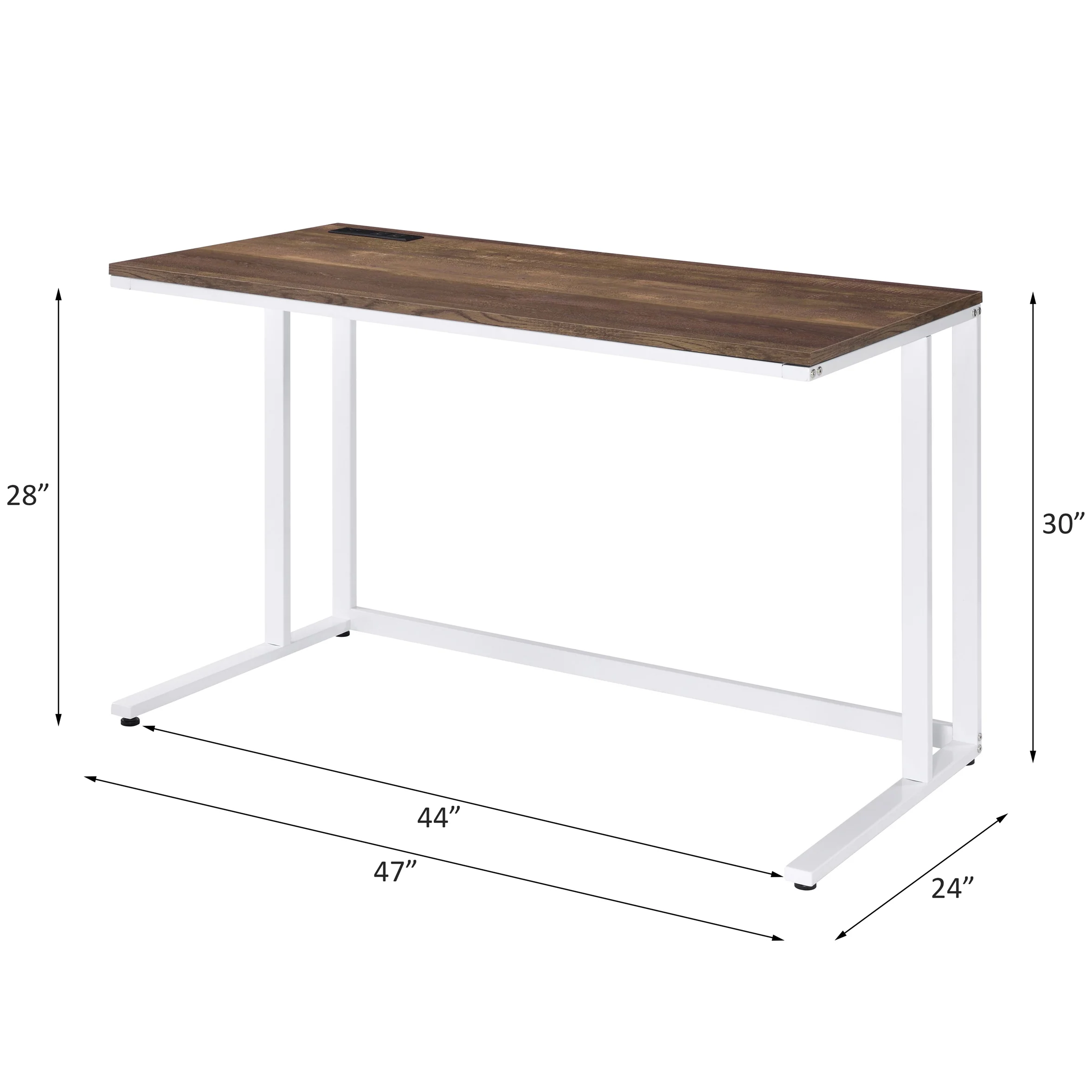 Walker Edison | Writing Desk with USB Port - Image 5