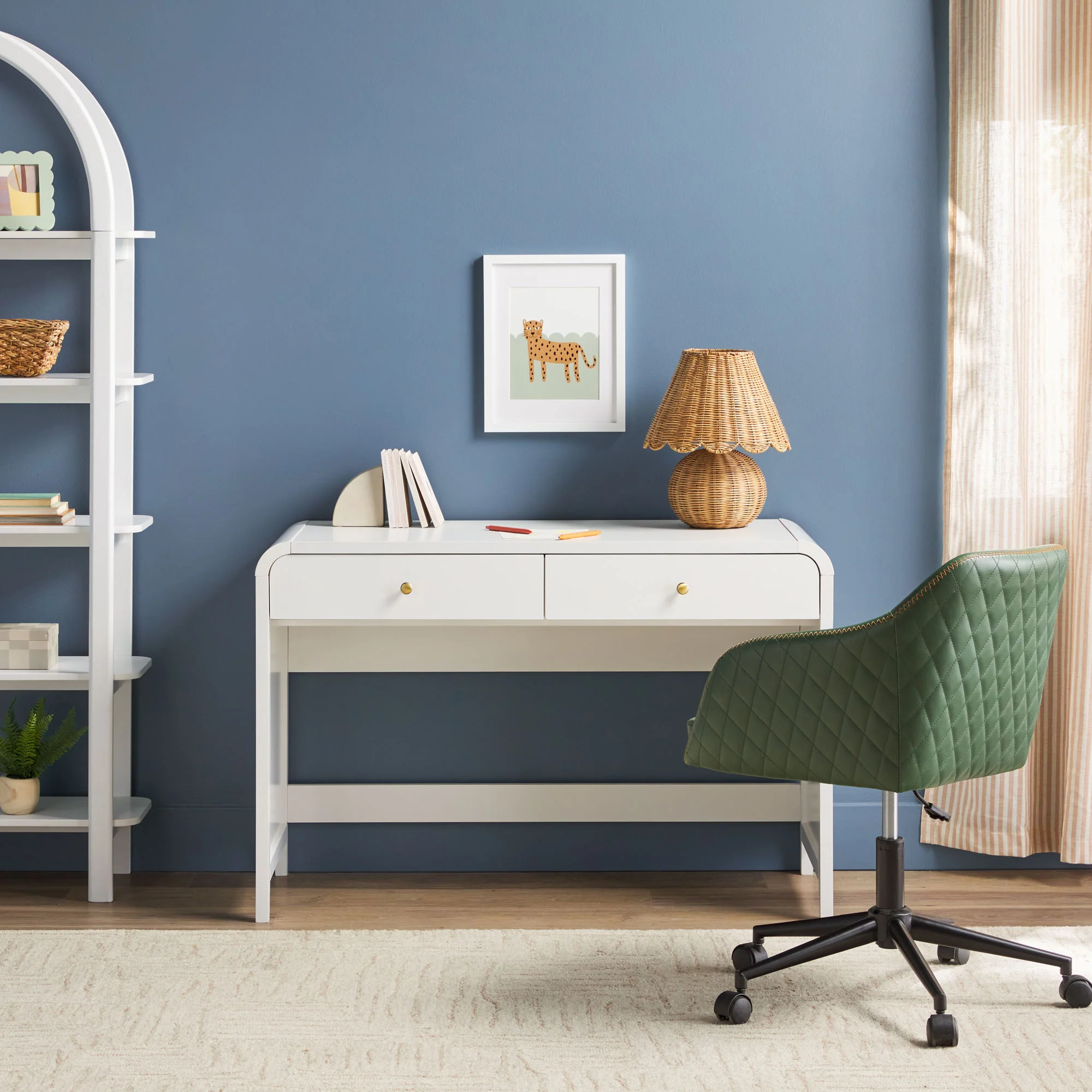 Zoey Modern Curve Design Writing Desk - Image 12