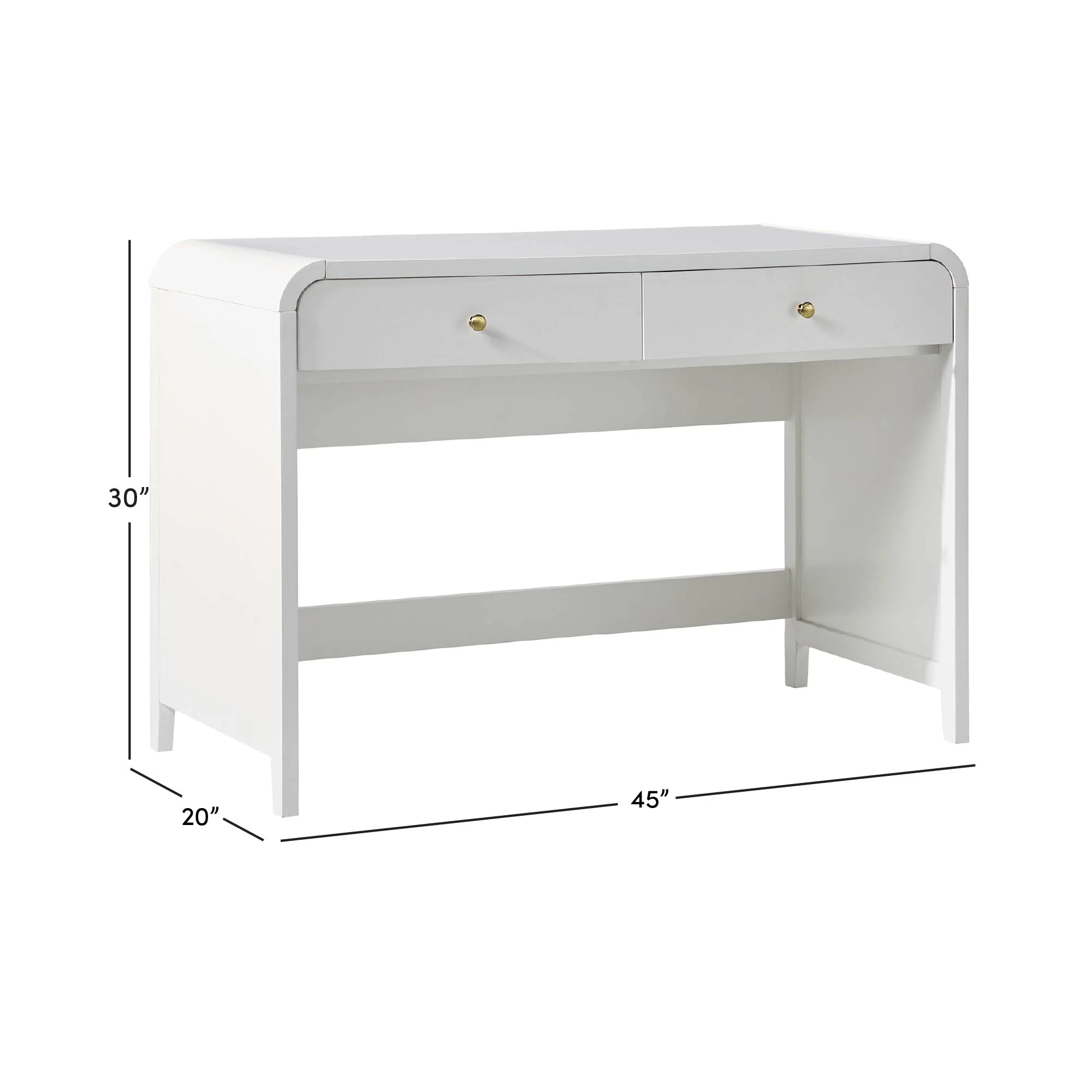 Zoey Modern Curve Design Writing Desk - Image 14